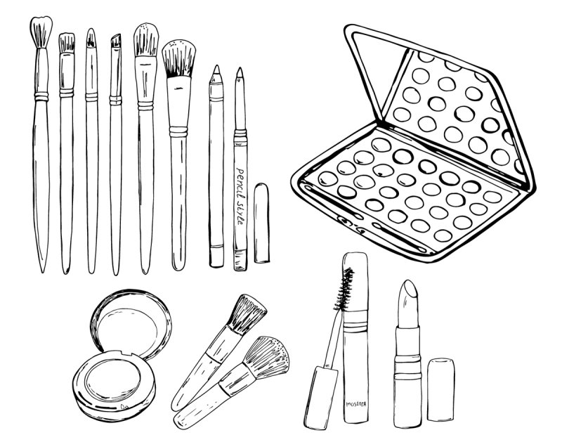 Раскраска косметика