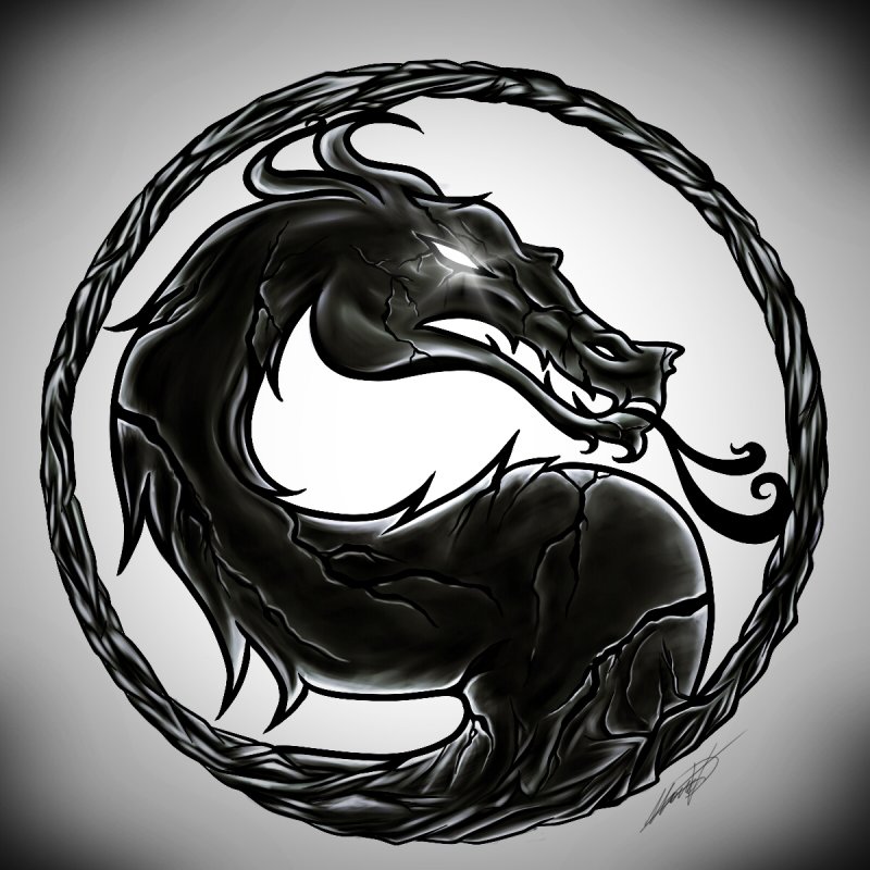 Тату мортал комбат дракон