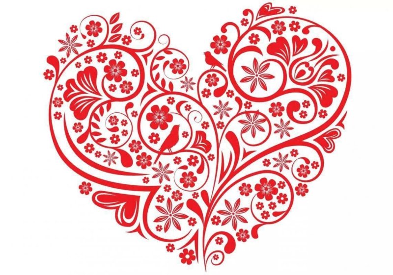 Красные узоры