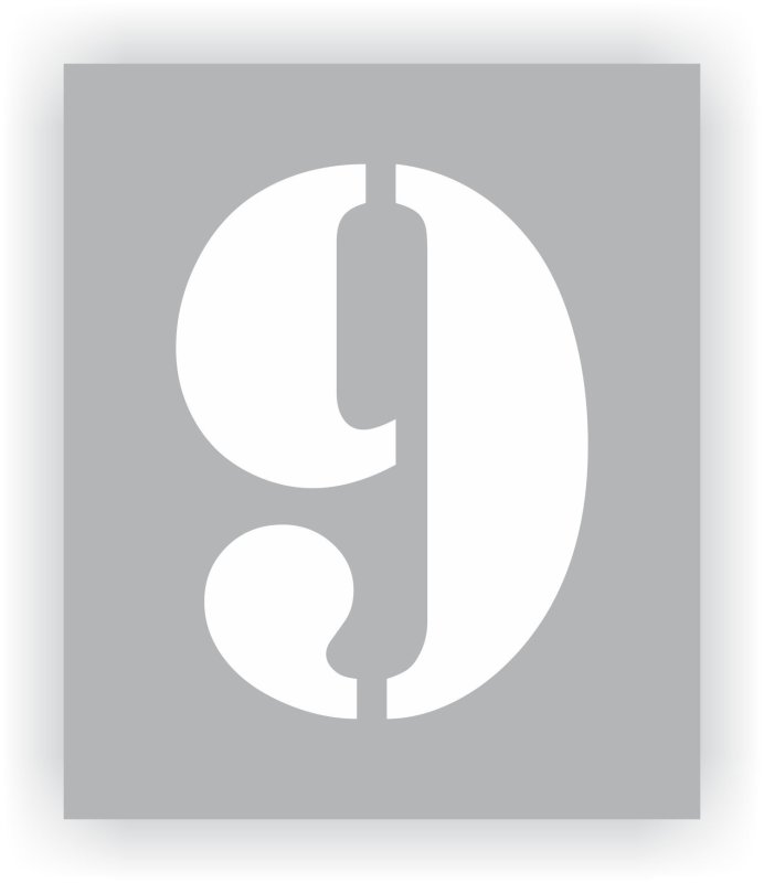 Трафареты цифр для покраски