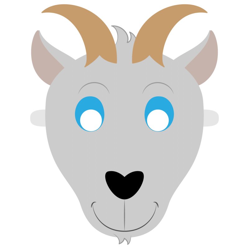 Маски коза и семеро козлят