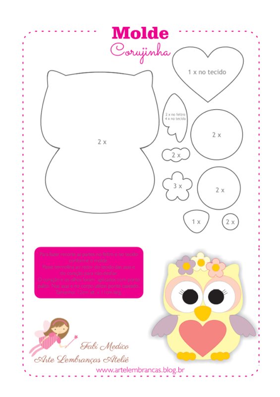 Фетровые игрушки выкройки