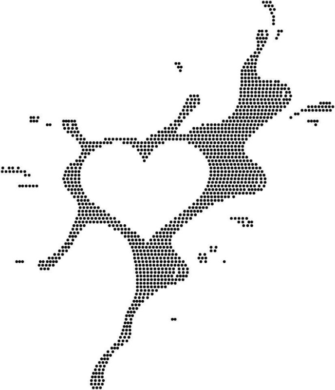 Трафареты для страз точками