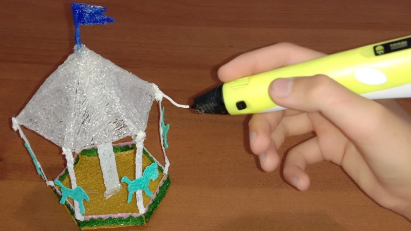 Кормушка из три д ручки