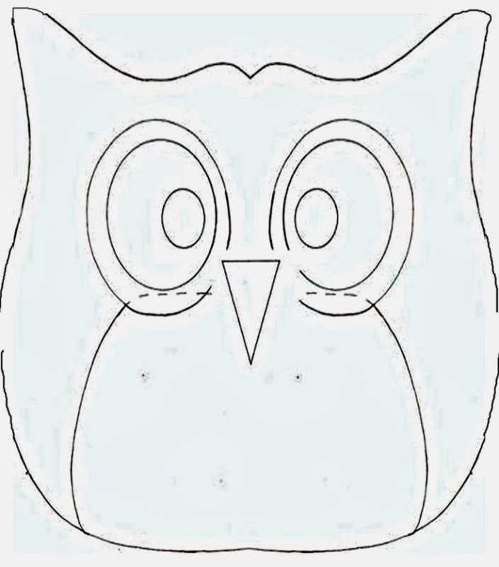 Сова аппликация из бумаги