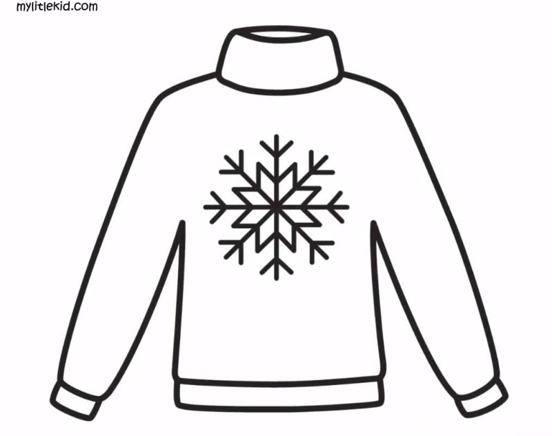 Кофта трафарет для детей