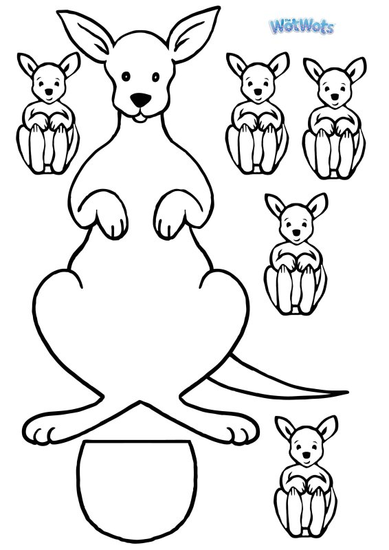 Поделка кенгуру для малышей