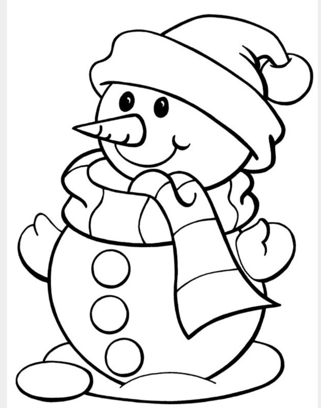 Новогодние раскраски для малышей