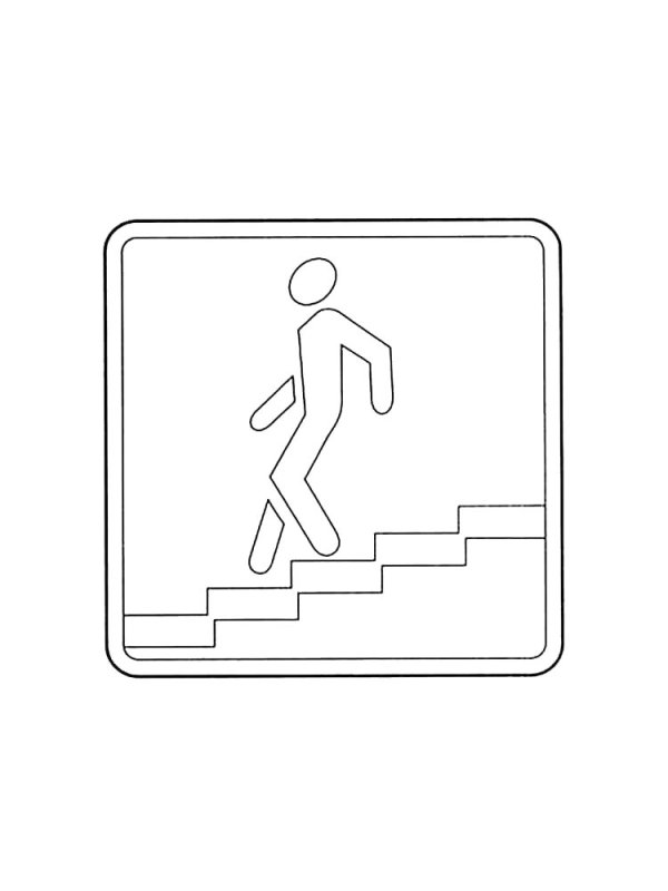 Раскраски дорожных знаков