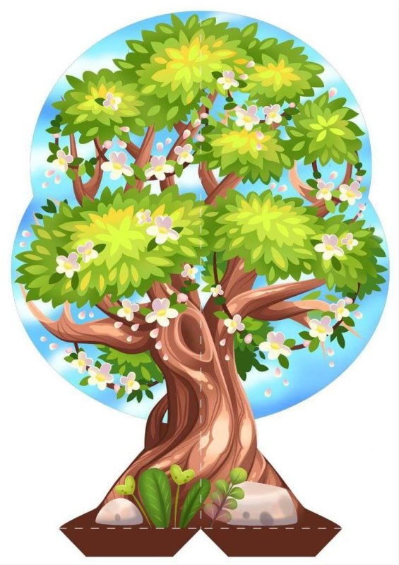 Сезонное дерево для детского Весна