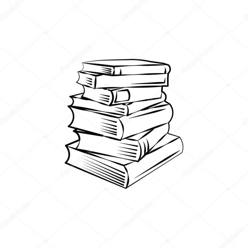 Стопка книг для раскрашивания