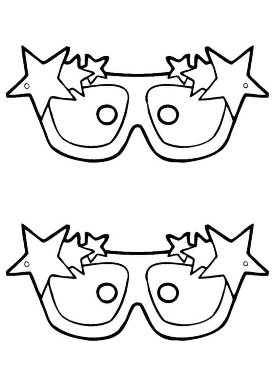 Очки шаблон