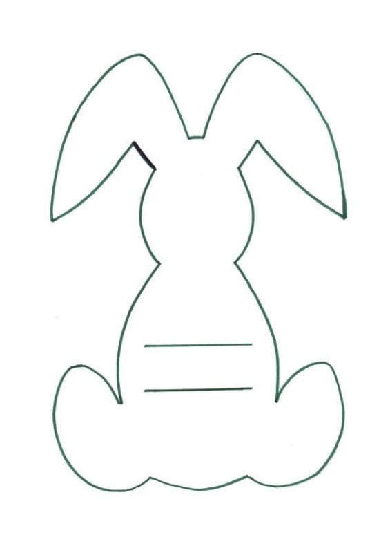 Трафарет зайчика