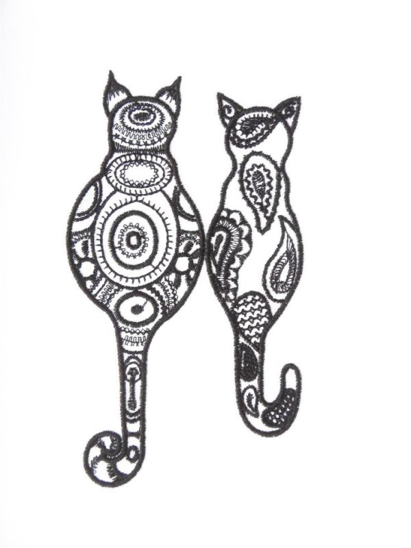 Красивые кошечки для точечной росписи