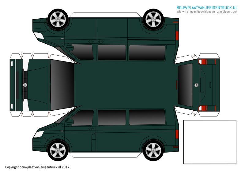 Развертка кузова VW t5