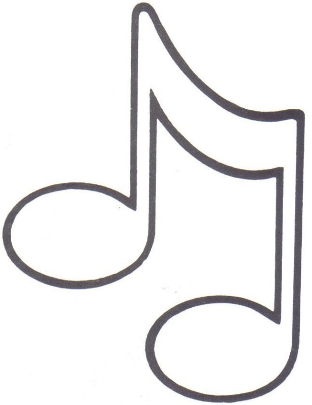 Нотки трафарет