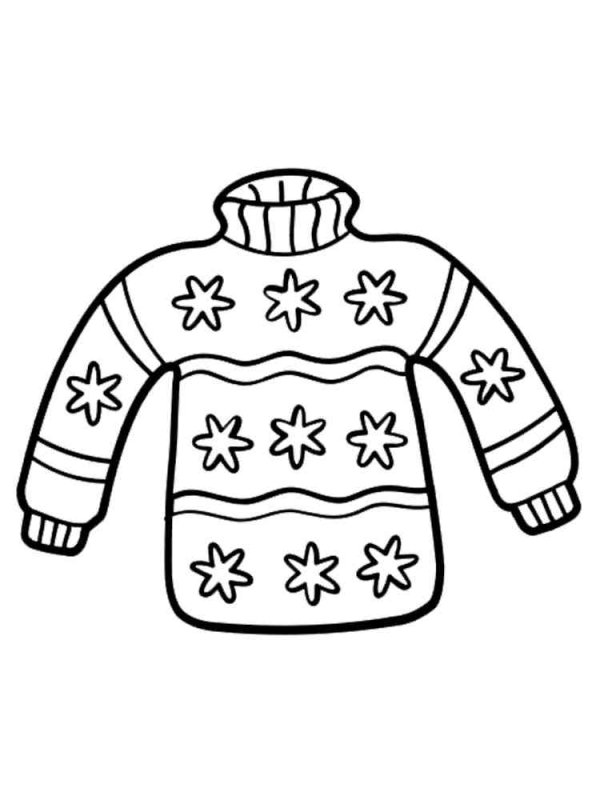 Свитер трафарет для детей