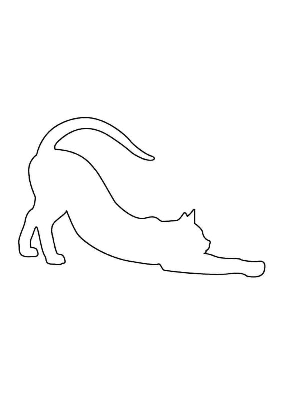 Трафарет кота