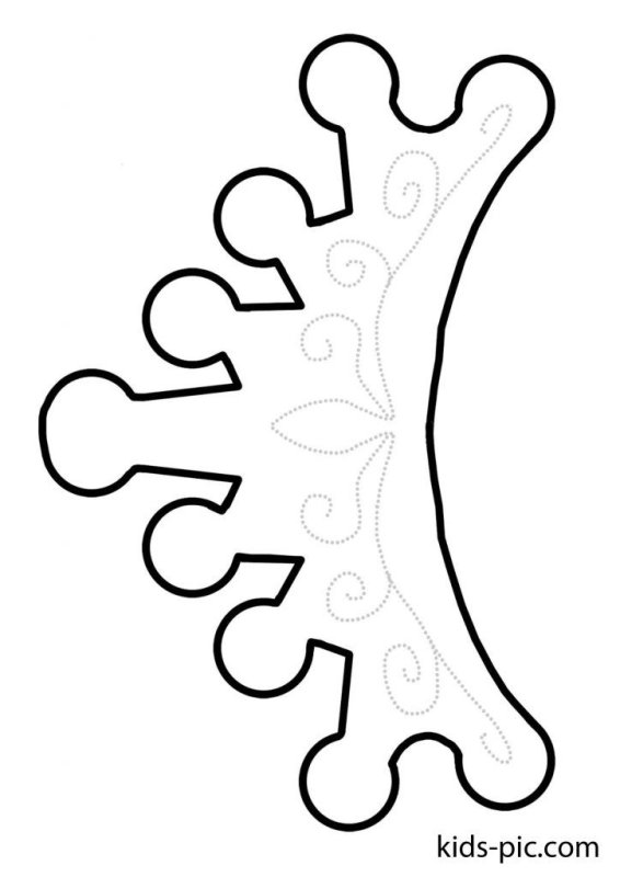 Выкройка короны