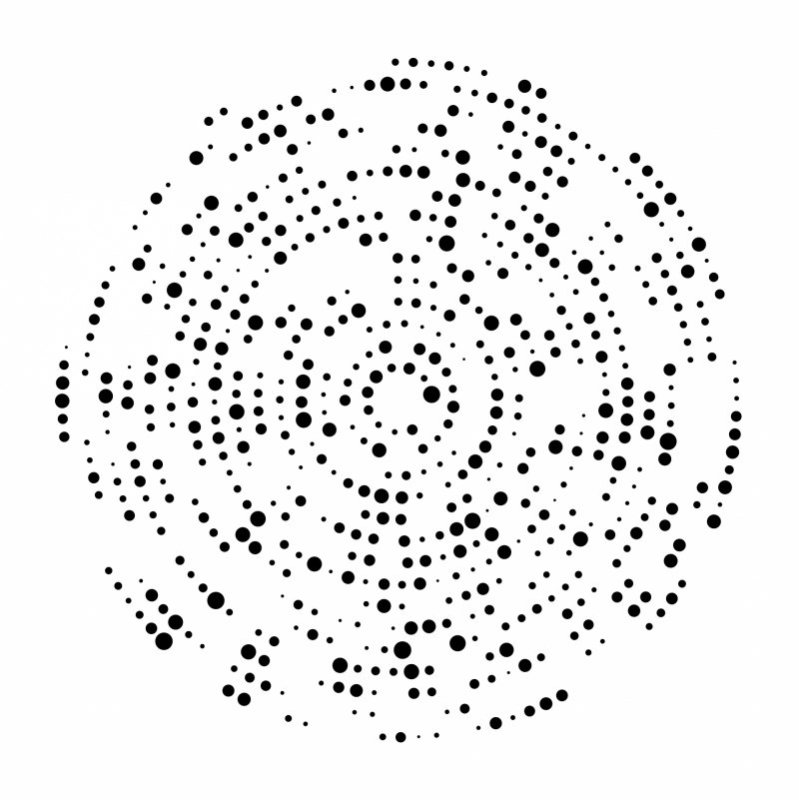 Трафарет из точек