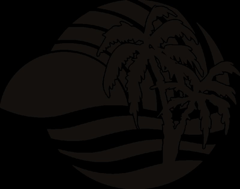 Пальма силуэт