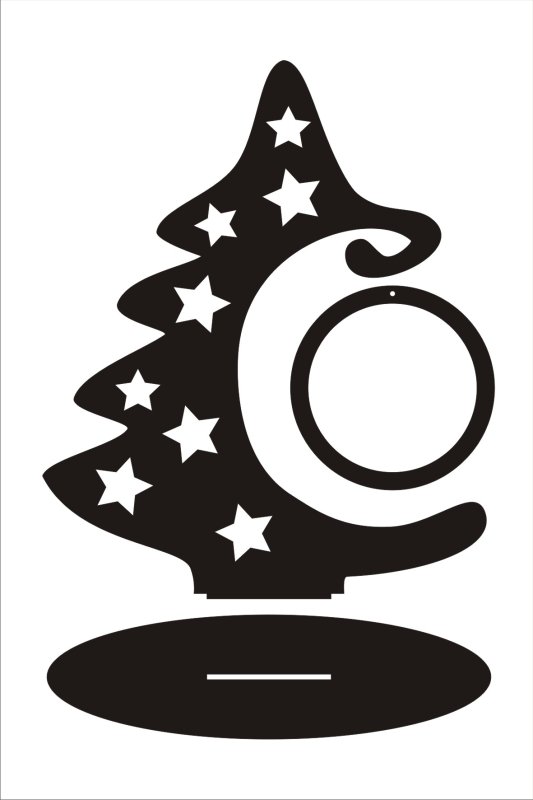 Елочка трафарет