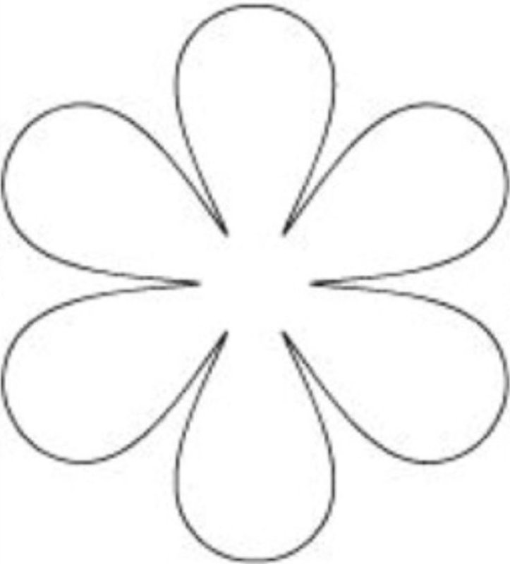 Трафареты цветов для поделок