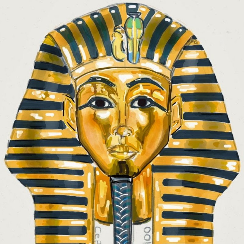 Маска Тутанхамона Нефертити