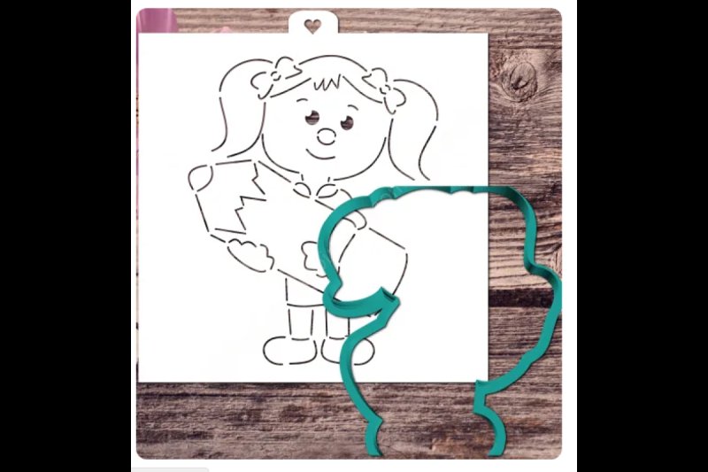 Пряник девочка с карандашом