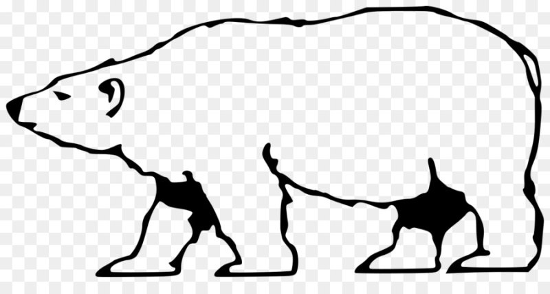 Силуэт медведя