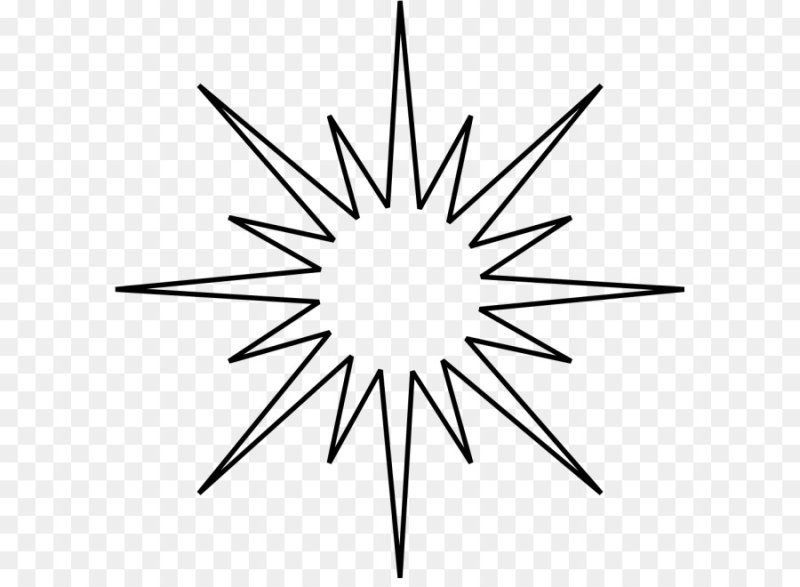 Вифлеемская звезда контур