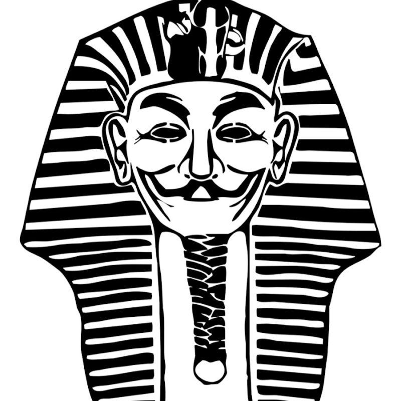 Тутанхамон фараон древнего Египта рисунок