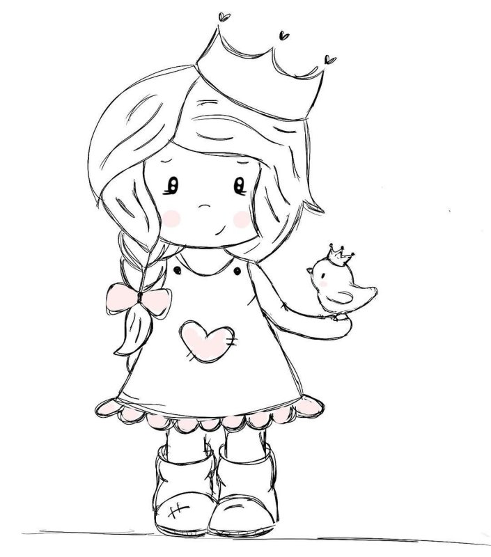 Раскраска куколка