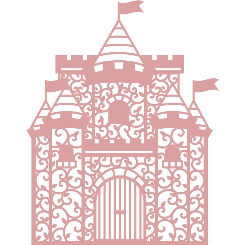 Замок трафарет на окно