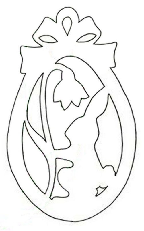 Трафареты на окна на Пасху