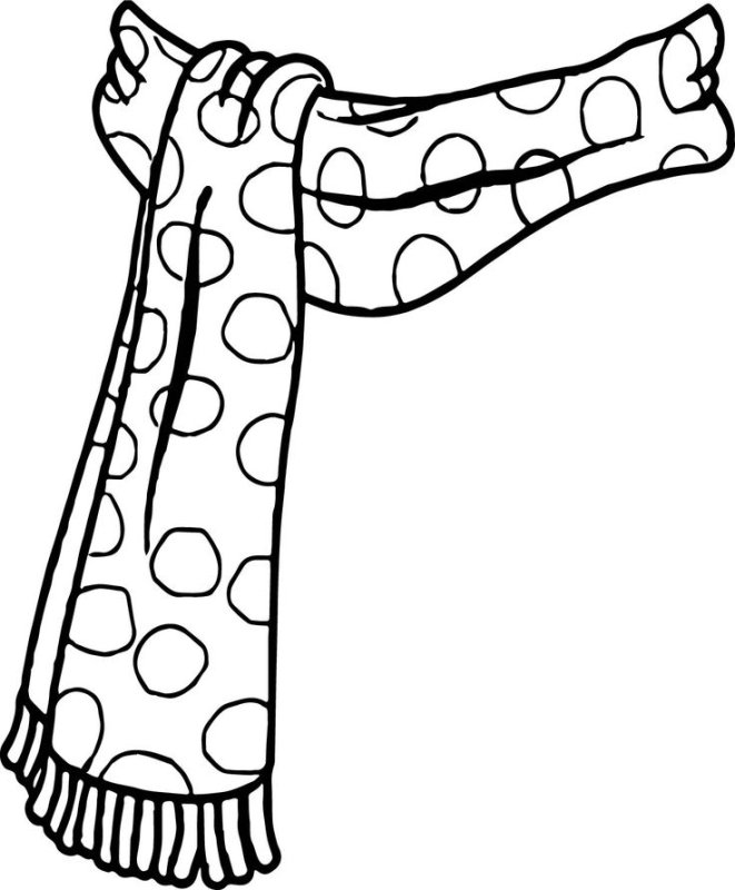 Трафарет шарфика