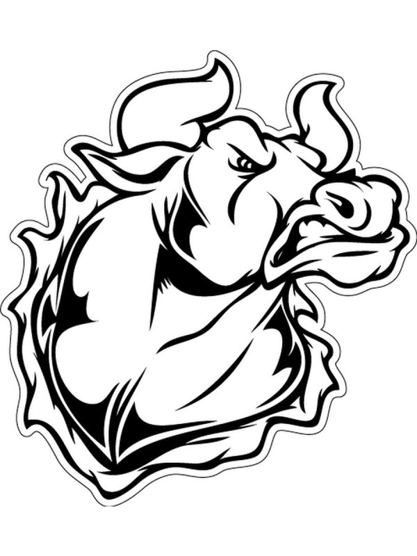 Векторное изображение быка