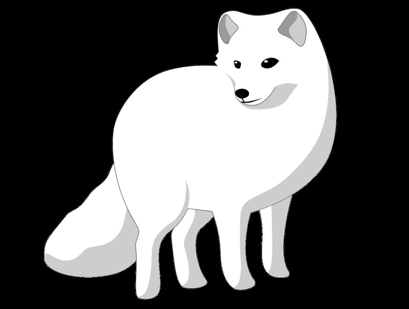 Песец мультяшный