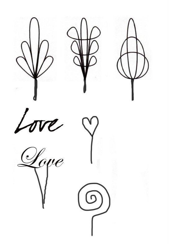 Шаблоны для рисования шоколадом