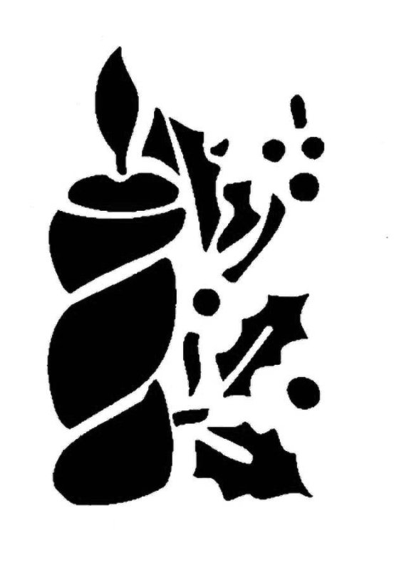 Трафареты для искусственного снега на окна