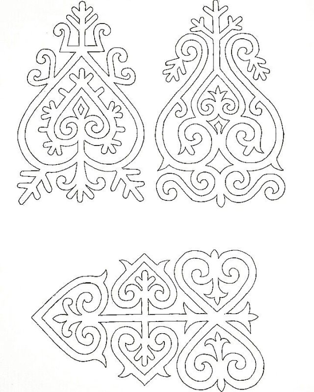 Шнуровидный Якутский орнамент