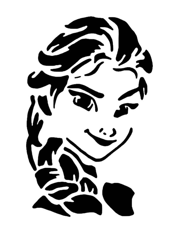 Трафарет на окно Эльза Холодное сердце