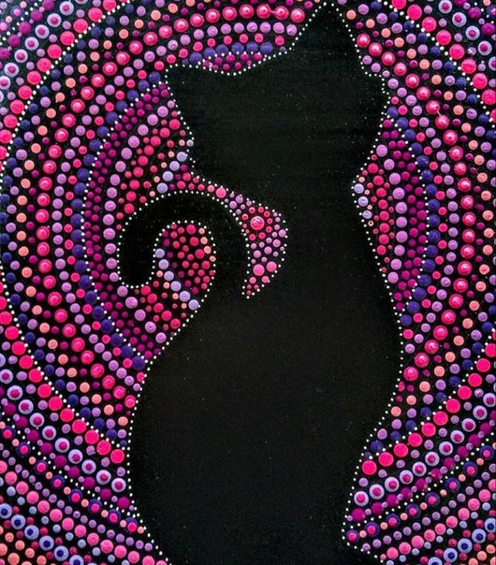 Точечное рисование красками