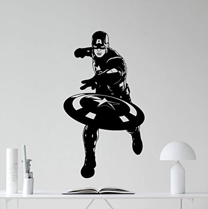 Трафарет для стен Марвел