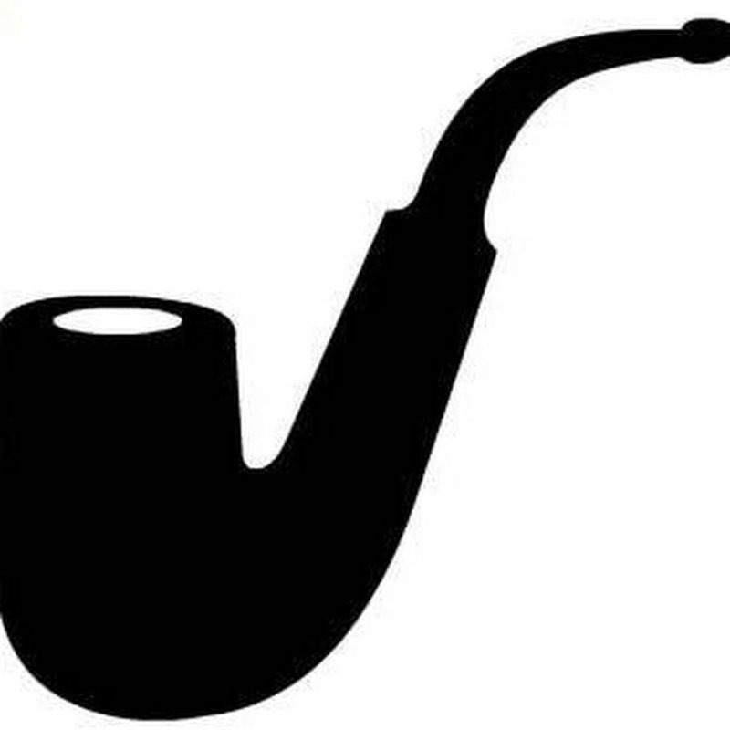 Курительная трубка трафарет