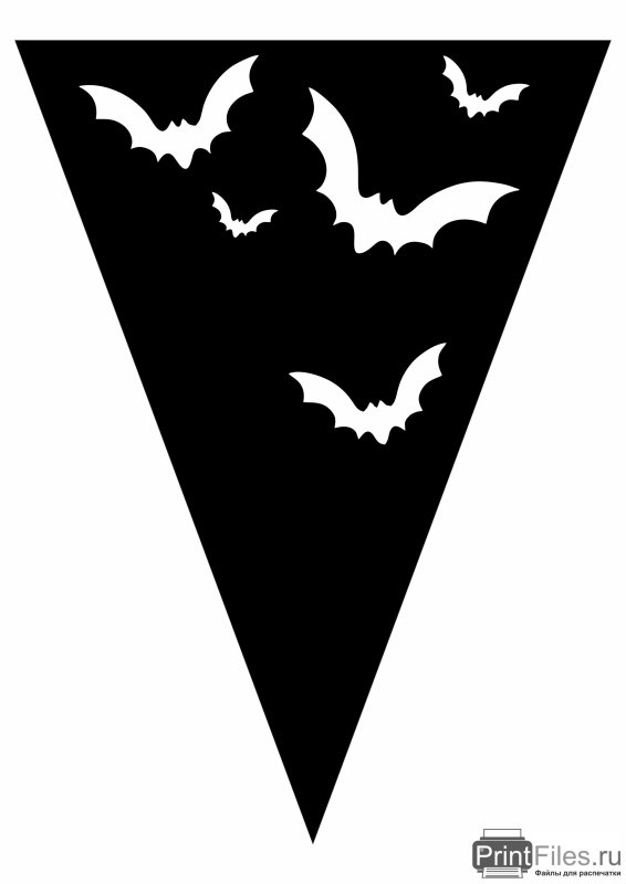 Флажки на Хэллоуин