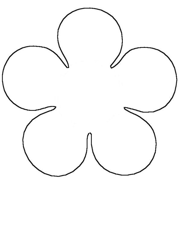 Цветы трафарет для вырезания
