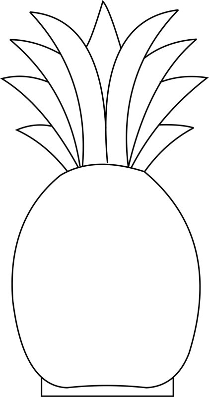 Ананас трафарет