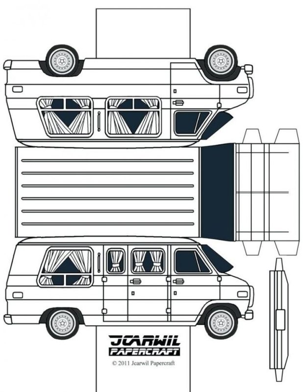 JCARWIL Papercraft Шевроле Каприс