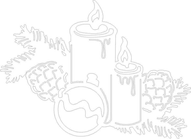 Вырезалки на окна подарки новогодние